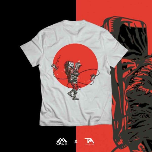 camiseta escalada tinta alpina crashpad
